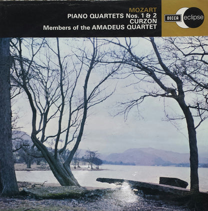 Wolfgang Amadeus Mozart - Clifford Curzon And Members Of The Amadeus-Quartett : Piano Quartets In G Minor And E Flat Major (LP, Pur)