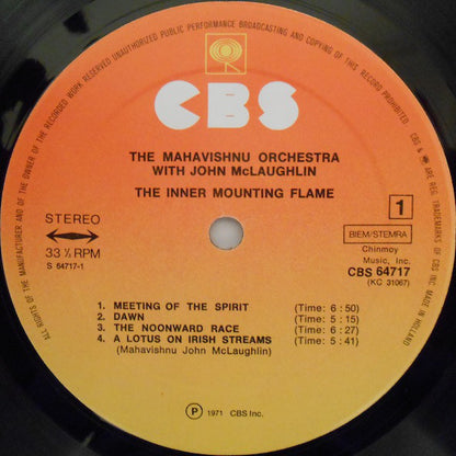 Mahavishnu Orchestra With John McLaughlin : The Inner Mounting Flame (LP, Album, RE)