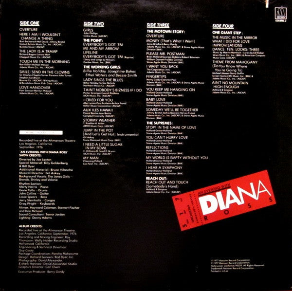 Diana Ross : An Evening With Diana Ross (2xLP, Album, RE)