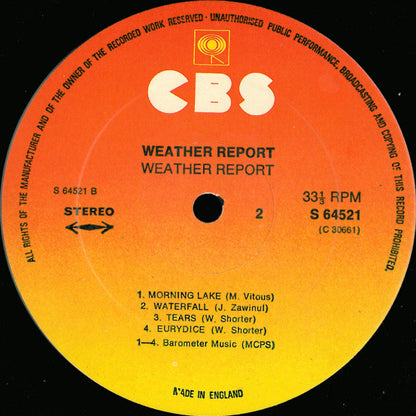 Weather Report : Weather Report (LP, Album, RP)