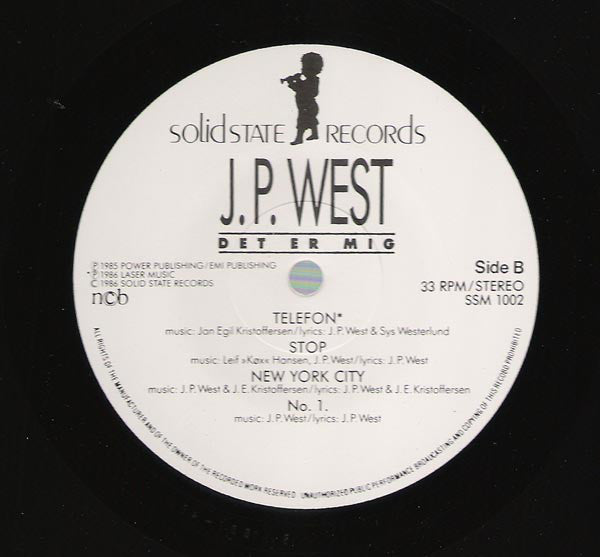 J.P. West : Det Er Mig (LP)