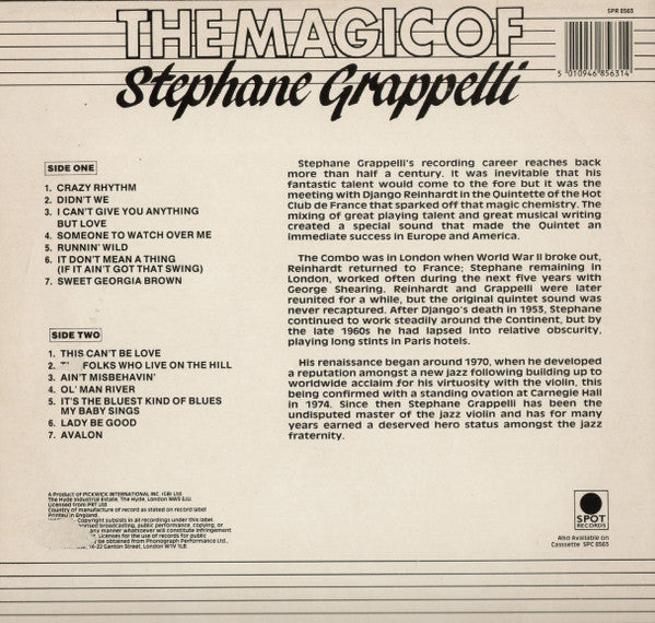 Stéphane Grappelli : The Magic Of Stephane Grappelli (LP, Comp)