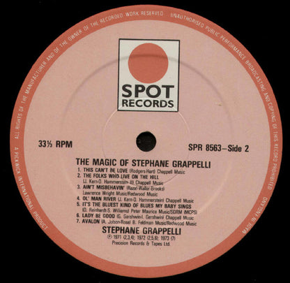 Stéphane Grappelli : The Magic Of Stephane Grappelli (LP, Comp)