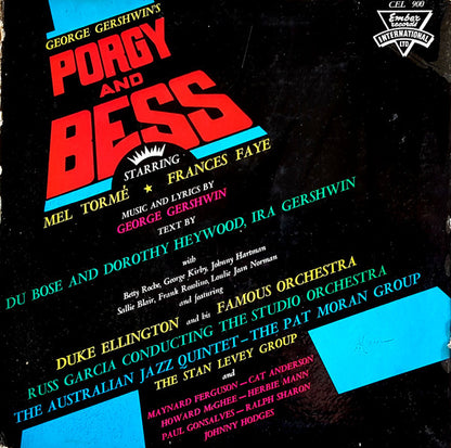 George Gershwin, Mel Tormé, Frances Faye With Betty Roché, George Kirby, Johnny Hartman, Sallie Blair, Frank Rosolino, Loulie Jean Norman, Duke Ellington And His Orchestra, Russell Garcia Conducting The Studio Orchestra, The Australian Jazz Quintet, The P : George Gershwin's Porgy And Bess (LP, Album, Gat)