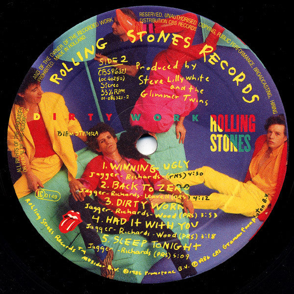 The Rolling Stones : Dirty Work (LP, Album)