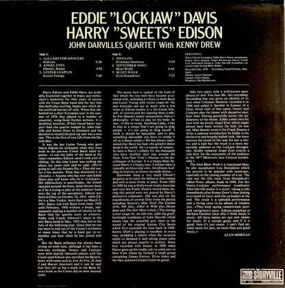 Eddie "Lockjaw" Davis, Harry Edison, John Darvilles Quartet With Kenny Drew : Harry "Sweets" Edison & Eddie "Lockjaw" Davis - Vol. 1 (LP, Album)