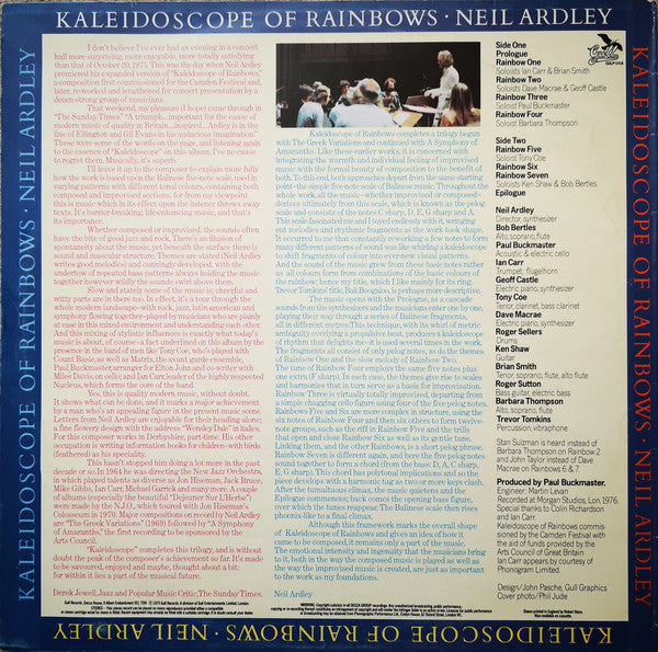 Neil Ardley : Kaleidoscope Of Rainbows (LP, Album)