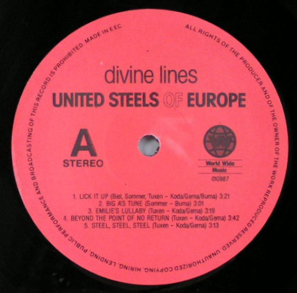 United Steels Of Europe : Divine Lines (LP)