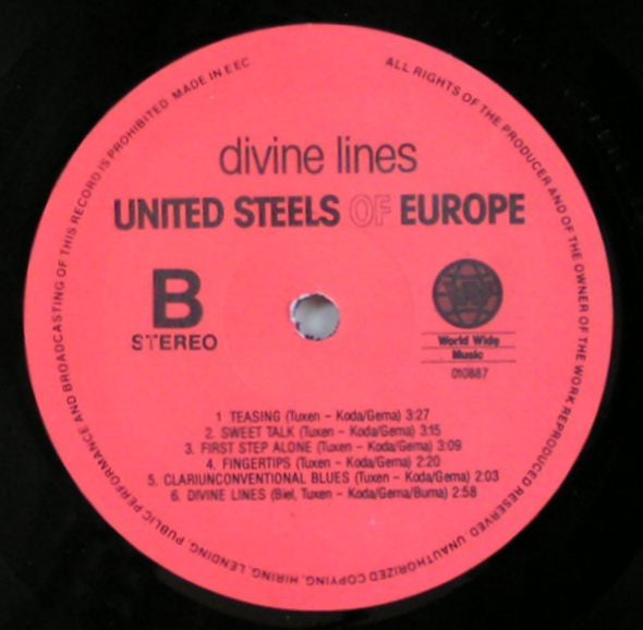 United Steels Of Europe : Divine Lines (LP)