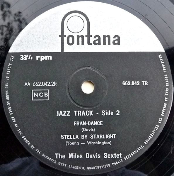 The Miles Davis Sextet : Jazz Track (10")