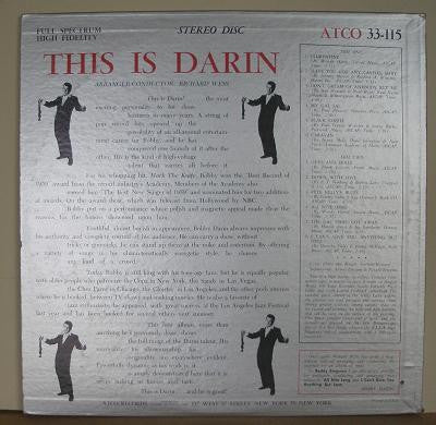 Bobby Darin : This Is Darin (LP, Album)