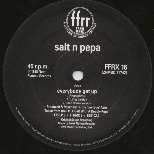 Salt 'N' Pepa : Get Up Everybody / Twist & Shout (12")