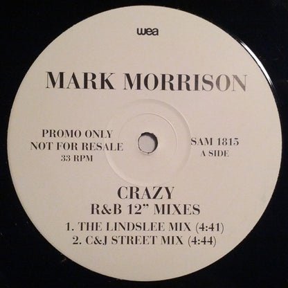 Mark Morrison : Crazy (R&B 12" Mixes) (12", Promo)