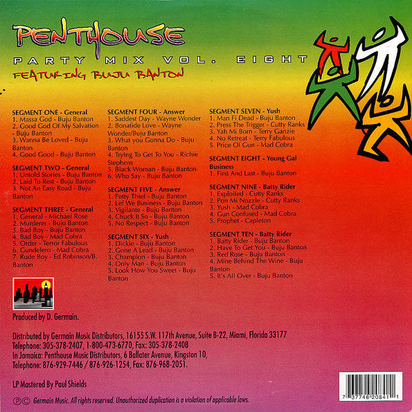 Various : Penthouse Party Mix Vol. Eight (LP, Comp, Mixed)