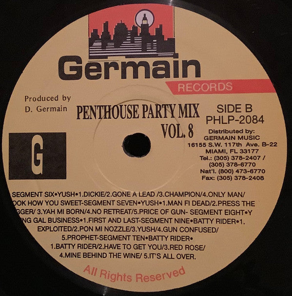 Various : Penthouse Party Mix Vol. Eight (LP, Comp, Mixed)