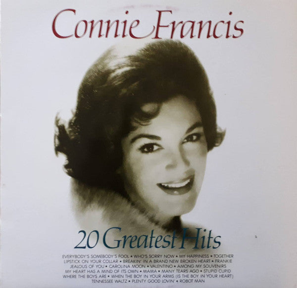 Connie Francis : 20 Greatest Hits (LP, Album, Comp)