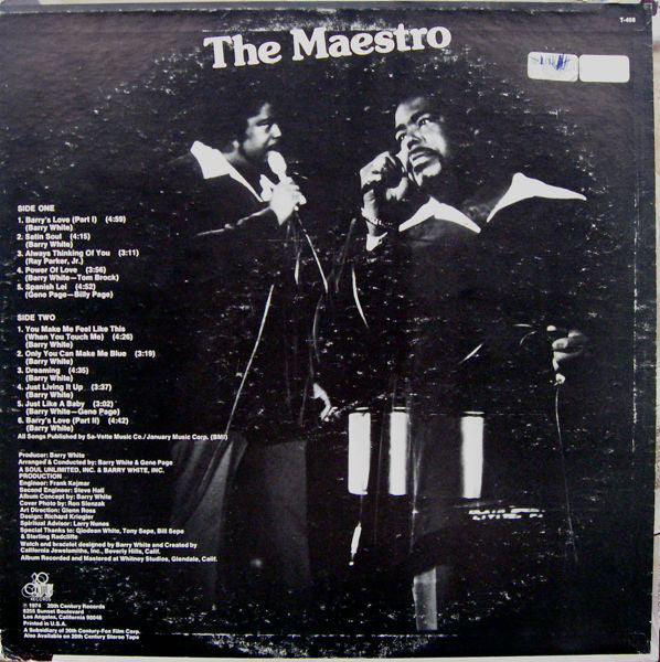 Love Unlimited Orchestra : White Gold (LP, Album, Pit)