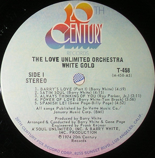 Love Unlimited Orchestra : White Gold (LP, Album, Pit)