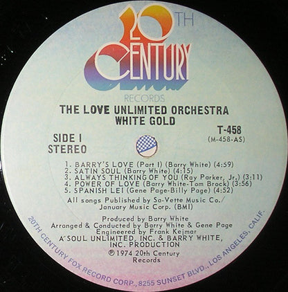 Love Unlimited Orchestra : White Gold (LP, Album, Pit)