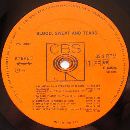 Blood, Sweat And Tears : Blood, Sweat And Tears (LP, Album)