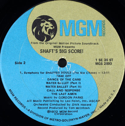 Gordon Parks : Shaft's Big Score! - The Original Motion Picture Soundtrack (LP, Album)