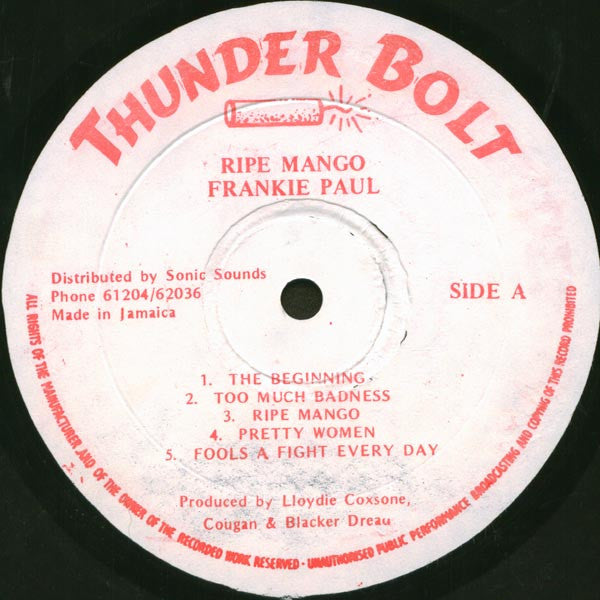 Frankie Paul : Ripe Mango (LP, Album)