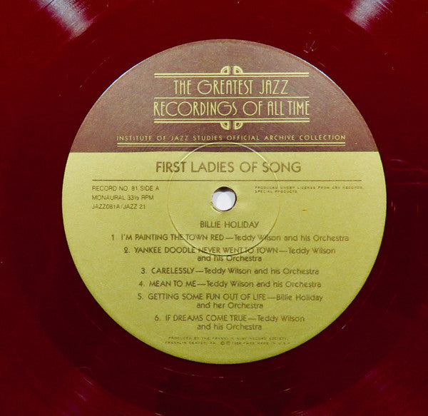 Billie Holiday, Ella Fitzgerald, Sarah Vaughan : First Ladies Of Song (4xLP, Comp + Box)