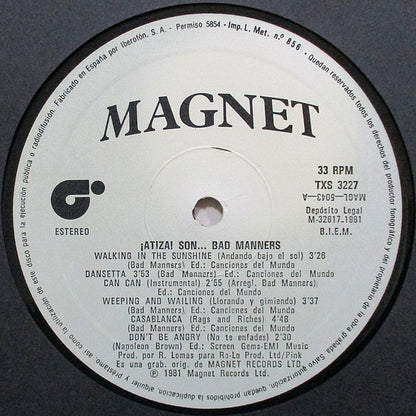 Bad Manners : Gosh It's... Bad Manners (¡Atiza! Son... Bad Manners) (LP, Album)