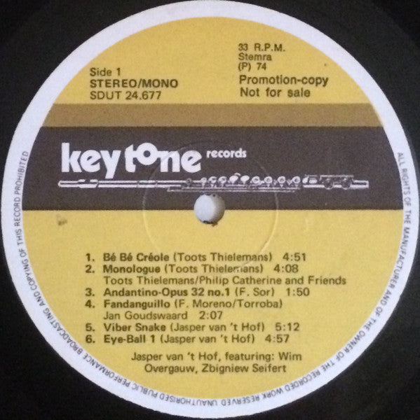 Chris Hinze : Chris Hinze Presents: Keytone Records (LP, Comp, Promo)