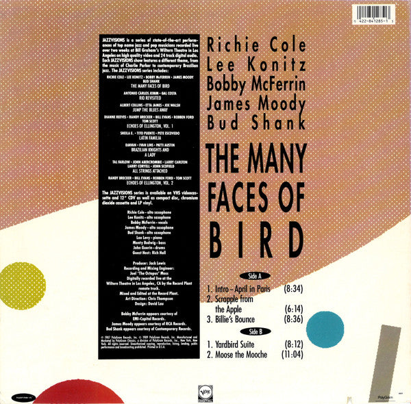 Richie Cole, Lee Konitz, Bobby McFerrin, James Moody & Bud Shank : The Many Faces Of Bird (LP,  )