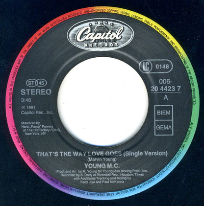 Young MC : That's The Way Love Goes (7", Single)