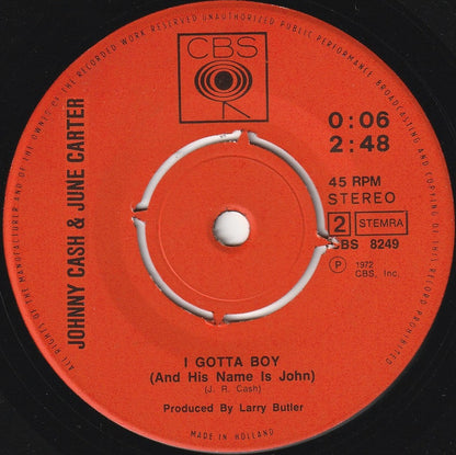 Johnny Cash & June Carter Cash : If I Had A Hammer / I Gotta Boy (7", Single)