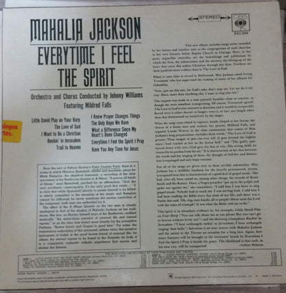 Mahalia Jackson : Everytime I Feel The Spirit (LP, Album)