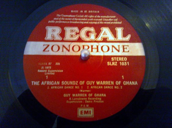 Guy Warren : The African Soundz Of Guy Warren Of Ghana (LP, Album)