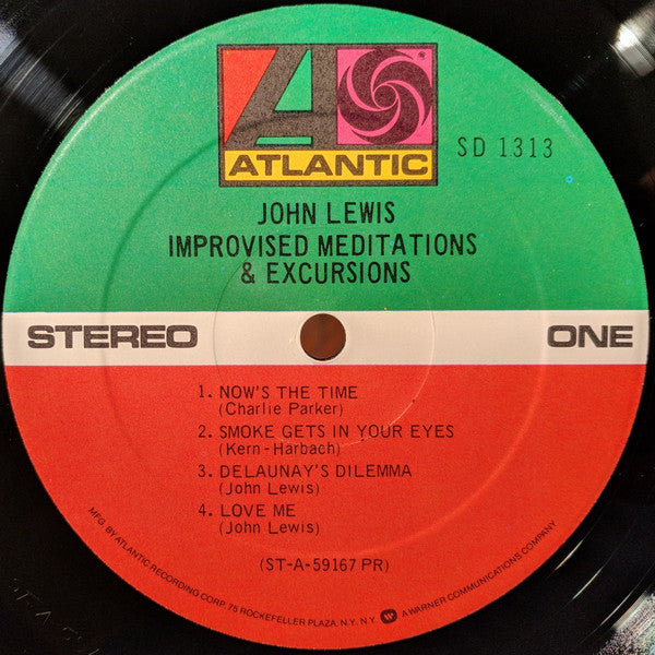 John Lewis (2) : Improvised Meditations & Excursions (LP, Album, RP)