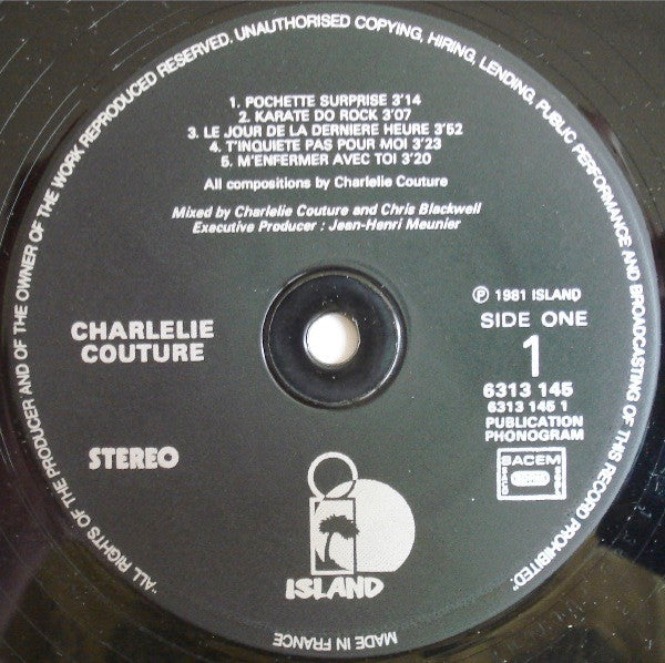 Charlélie Couture : Pochette Surprise (LP, Album)