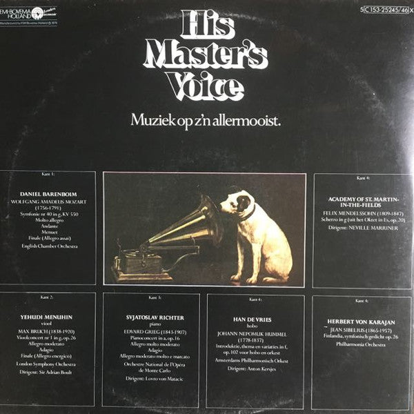 Various : His Master's Voice Presenteert: De Grootste Dirigenten En De Meest Vermaarde Solisten Van Deze Tijd. Drie Complete Concerten En Drie Luisterrijke Toegiften (2xLP, Comp, Ltd)