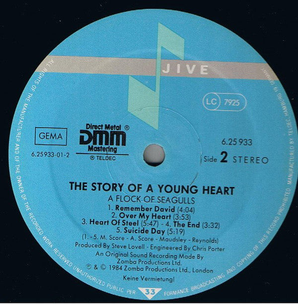 A Flock Of Seagulls : The Story Of A Young Heart (LP, Album)