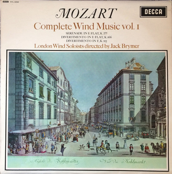 Wolfgang Amadeus Mozart, London Wind Soloists Directed By Jack Brymer : Complete Wind Music Vol. I (LP, RP)