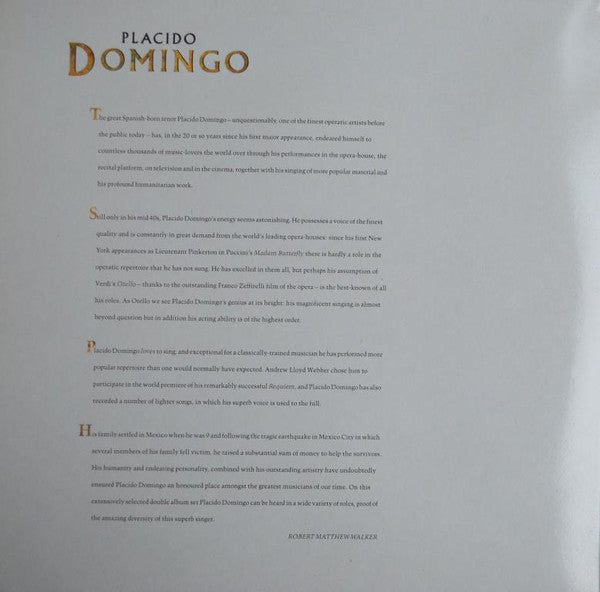 Placido Domingo : Placido Domingo Collection (2xLP, Album, Comp, Gat)