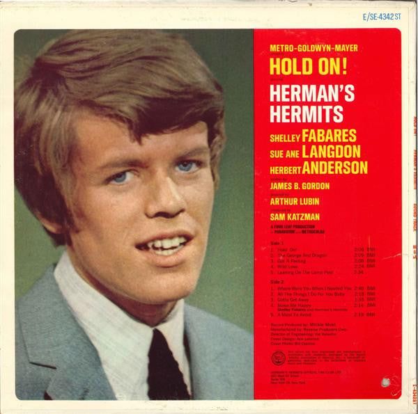 Herman's Hermits : Hold On! (LP, Album, Mono)