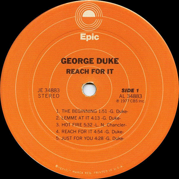 George Duke : Reach For It (LP, Album, Pit)