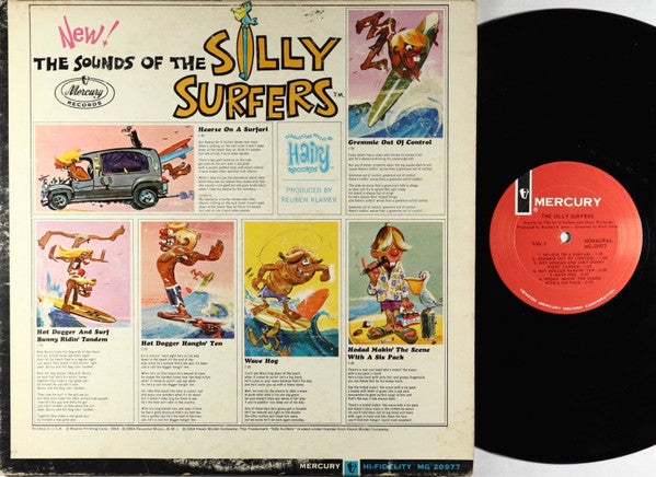 The Silly Surfers : The Sounds Of The Silly Surfers  (LP, Album, Mono)
