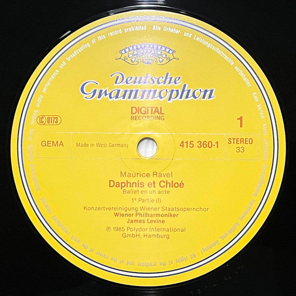 Maurice Ravel, Wiener Philharmoniker / James Levine (2) : Daphnis Et Chloé (LP, Dig)