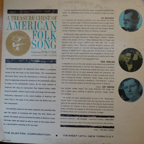 Ed McCurdy : A Treasure Chest Of American Folk Song (2xLP, Album, Gat)