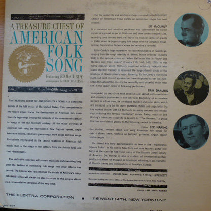 Ed McCurdy : A Treasure Chest Of American Folk Song (2xLP, Album, Gat)