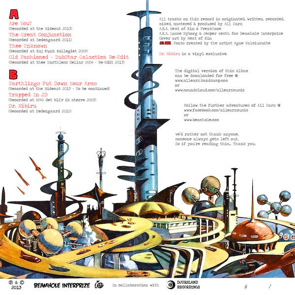 All Earz : Love-Starved Moon Men On The Prowl (LP, Ltd, Red)