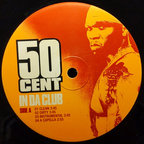 50 Cent : In Da Club / Backdown (12", Single)