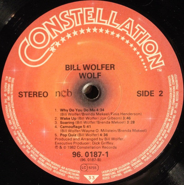 Bill Wolfer : Wolf (LP, Album)