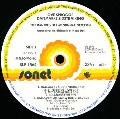 Ove Sprogøe : Danmarks Sidste Viking (LP, Album)